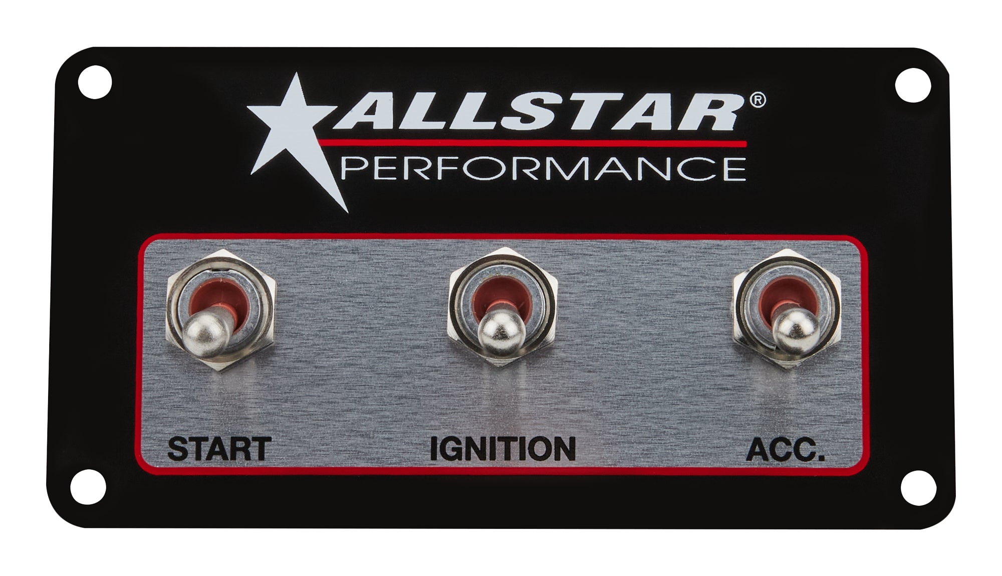 Allstar Performance ALL80165 Weatherproof Switch Panel with Three Switches for Dashboard Mounting
