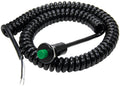 Allstar Performance ALL80180 Remote Push Button Switch with Spiral Coiled Cord, Green, 10 Amp, 12/16V