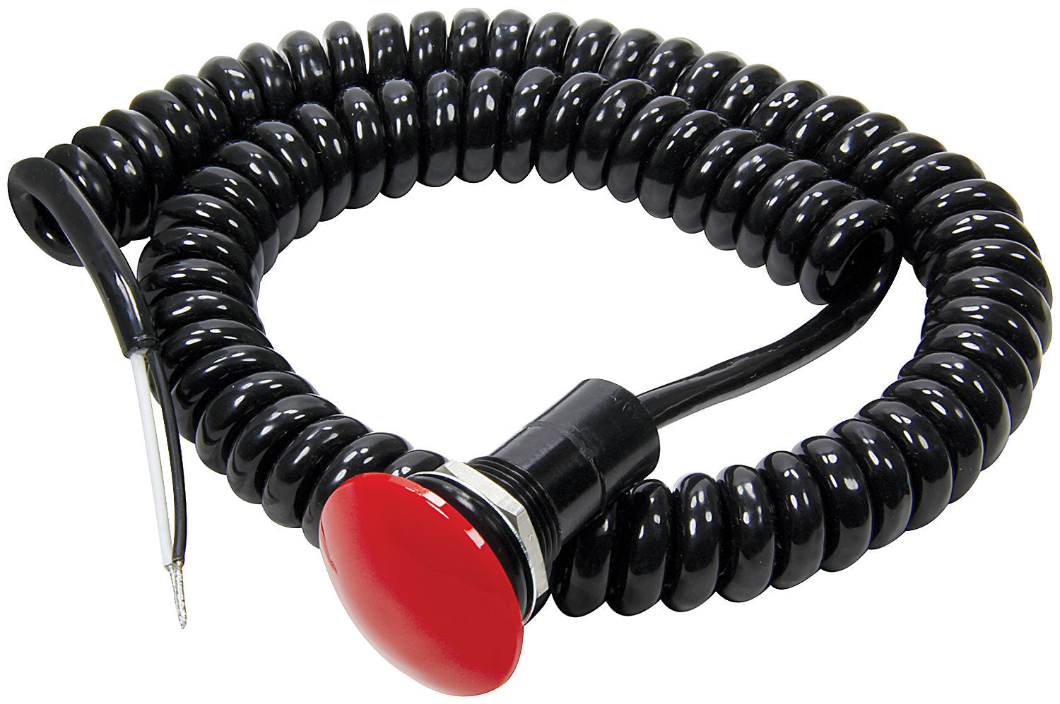 Allstar Performance ALL80181 Remote Push Button Switch with Spiral Coiled Cord and Large Red Button