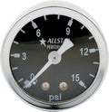 Allstar Performance ALL80200 1.5 Inch Mechanical Liquid Filled Pressure Gauge 0-15 PSI