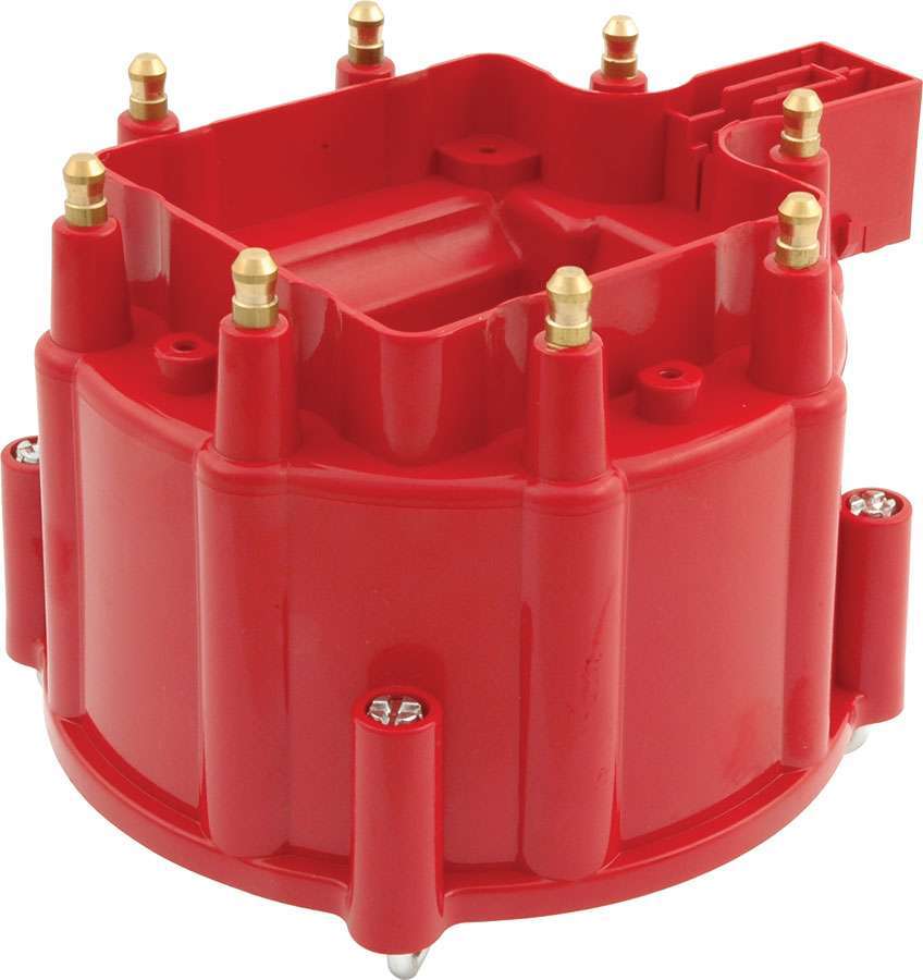 ALLSTAR Performance ALL81204 GM HEI Distributor Cap with Brass Terminals, Red Plastic, Twist Lock, Non-Vented