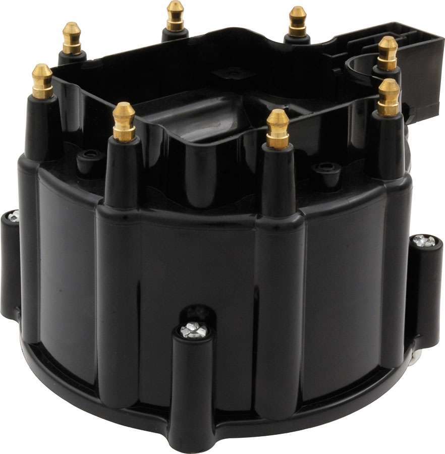 Allstar Performance ALL81205 GM HEI Distributor Cap with Brass Terminals, Twist Lock, Black Plastic, Non-Vented