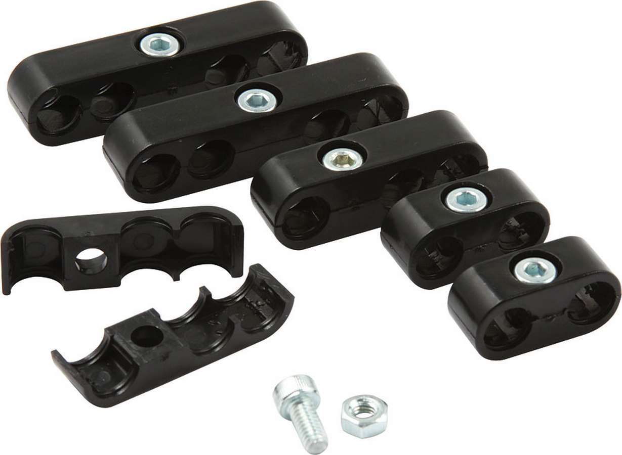Allstar Performance ALL81345 Spark Plug Wire Loom Kit, 7-9 mm, Plastic, Black, Clamp Style