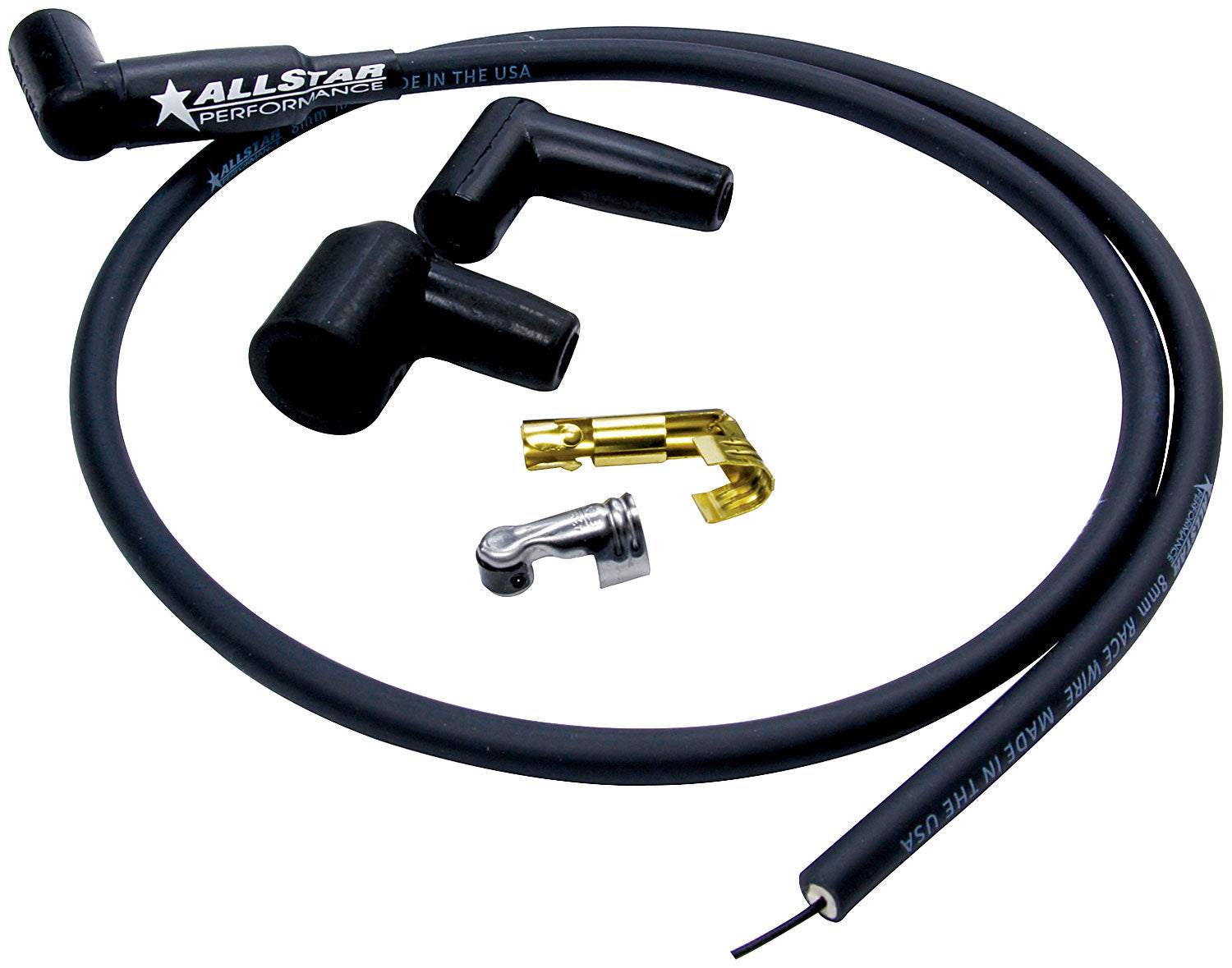 Allstar Performance ALL81380 Coil Wire Kit with 8mm Spiral Core, 36 Inches, Black Unsleeved Connectors