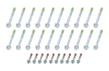 Allstar Performance ALL87006 LS Head Bolt Set for GM LS-Series Engines, 2004-2019, Steel with Zinc Oxide Coating