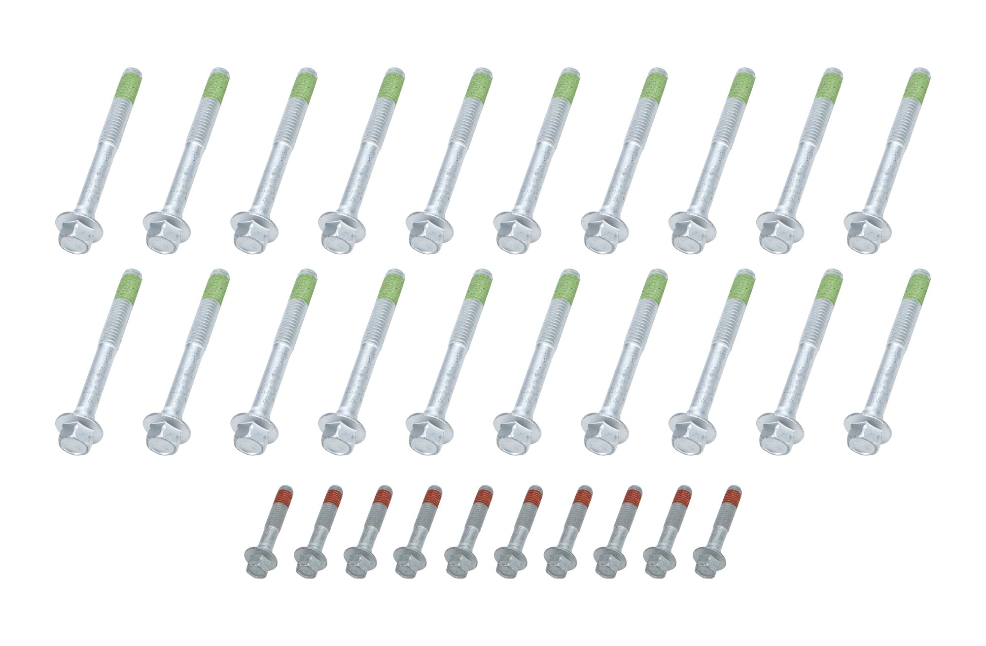 Allstar Performance ALL87006 LS Head Bolt Set for GM LS-Series Engines, 2004-2019, Steel with Zinc Oxide Coating