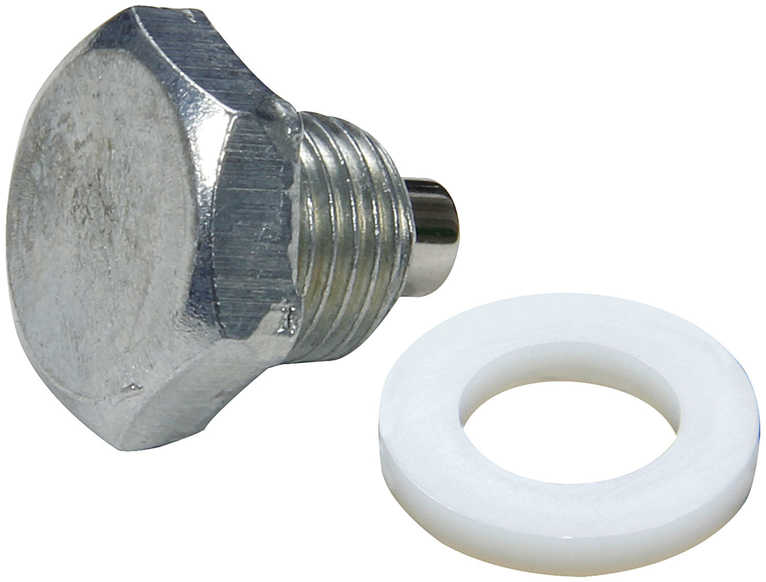 Allstar Performance ALL87040 Magnetic Oil Pan Drain Plug 1/2-20 Thread Steel Zinc Oxide Finish