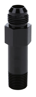 Allstar Performance ALL90049 Oil Inlet Fitting 1/2 Inch NPT to 10AN, 4 Inch Length, Aluminum, Black Anodized