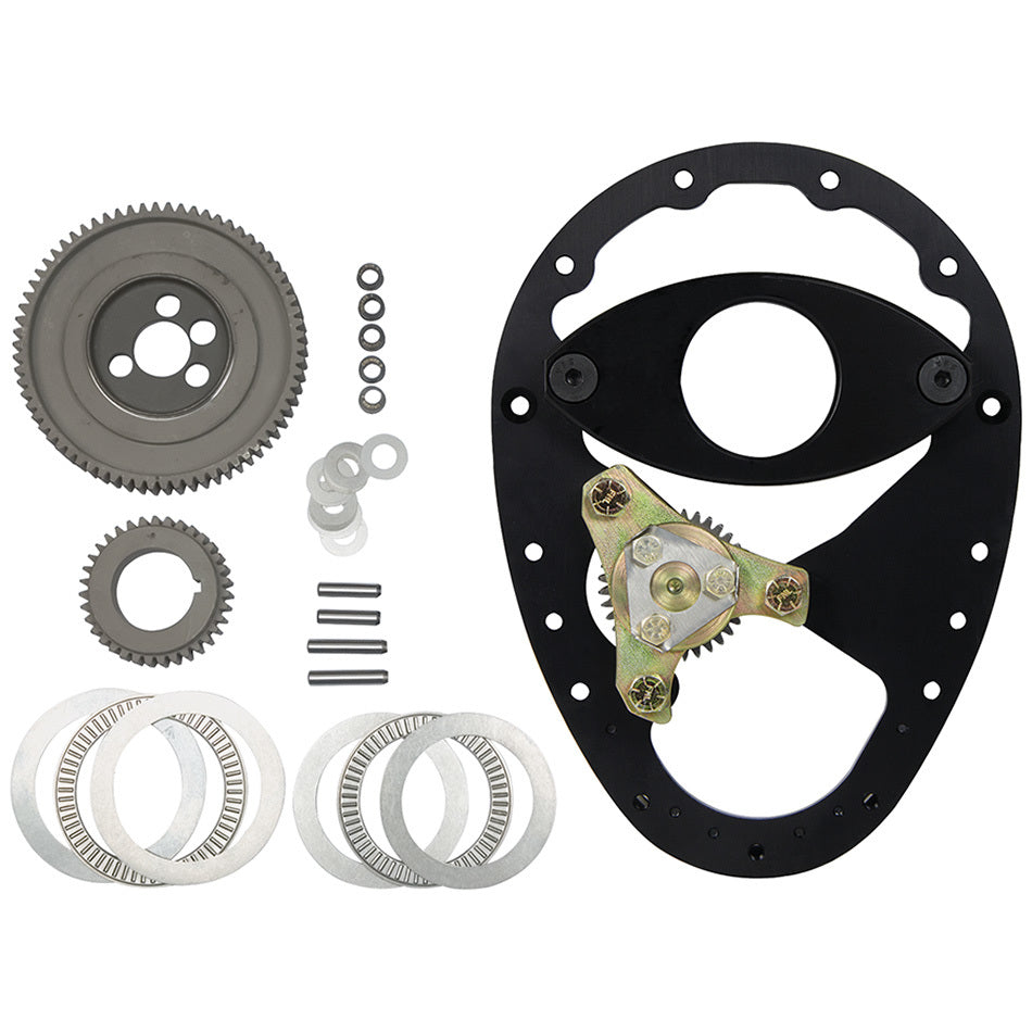 Allstar Performance ALL90100 Gear Drive Assembly for Small Block Chevy with Raised Cam Gear, Aluminum Plate and Steel Gears