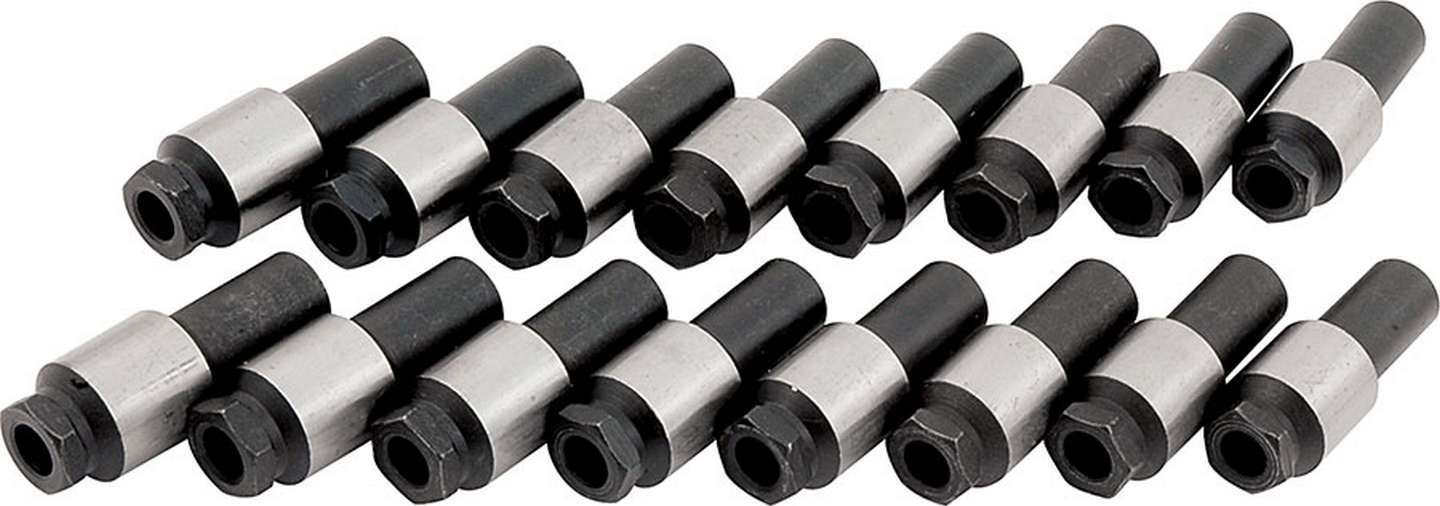 Allstar Performance ALL90206 Rocker Arm Nut Kit for Small Block Chevy, 3/8-24 Thread, 0.75 Inch Body Diameter, 2.05 Inch Length, Steel Set of 16