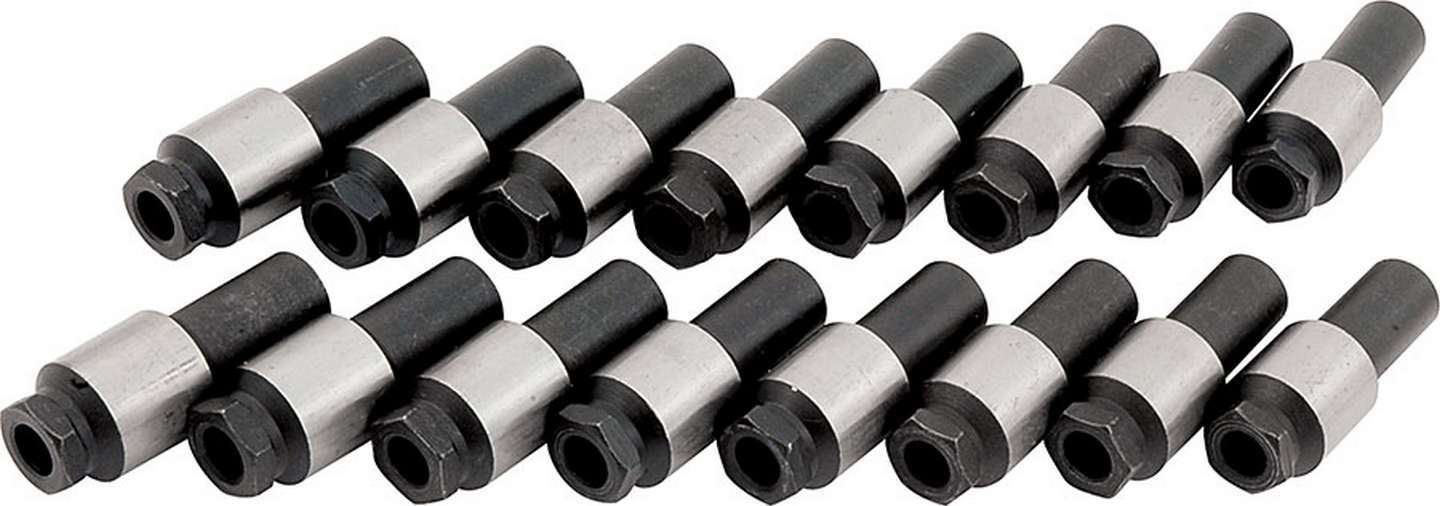 Allstar Performance ALL90207 Rocker Arm Nut Kit for Small Block Chevy, 7/16-20 Threads, 0.75 Inch Body Diameter, 2.05 Inch Length, Steel, Set of 16