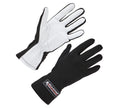 Allstar Performance ALL910012 Driving Gloves Single Layer Aramid Leather Black White Medium