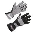 Allstar Performance ALL911012 Driving Gloves SFI 3.3/1 Medium Black and Gray Leather and Aramid Single Layer