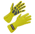 Allstar Performance ALL913095 Driving Gloves Non-SFI Outseam Single Layer Aramid Yellow and Gray XL Pair