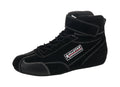 Allstar Performance ALL918124 Pro Series Mid-Top Driving Shoes with Suede Outer and Fire Retardant Cotton Lining, Size 8, Black