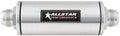 Allstar Performance ALL92040 Inline Oil Filter with 16AN Male Inlet and Outlet, Aluminum, Clear Anodized Finish