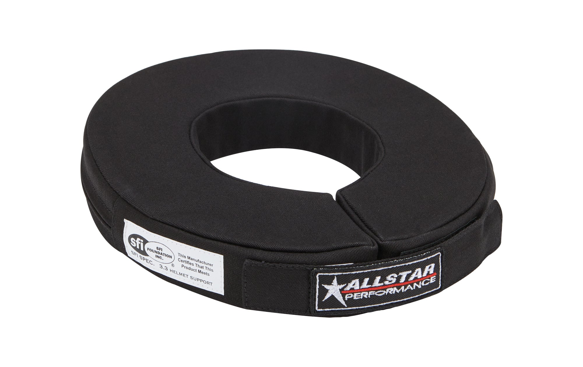 ALLSTAR Performance ALL921011 Junior and Youth Helmet Support, 14 Inch, SFI 3.3 Certified, Black Padded Neck Support with 360 Degree Adjustment and Fire Retardant Cotton