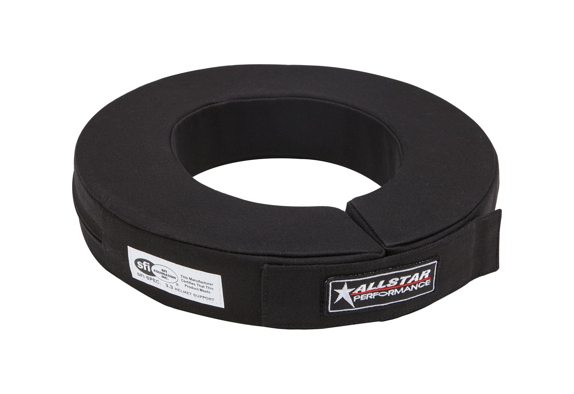 Allstar Performance ALL921015 Helmet Support, 19 Inch, Black, SFI 3.3, Padded, Fire Retardant Cotton, X-Large