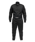 Allstar Performance ALL931014 Driving Suit SFI 3.2A/1 Single Layer Fire Retardant Cotton Black Large
