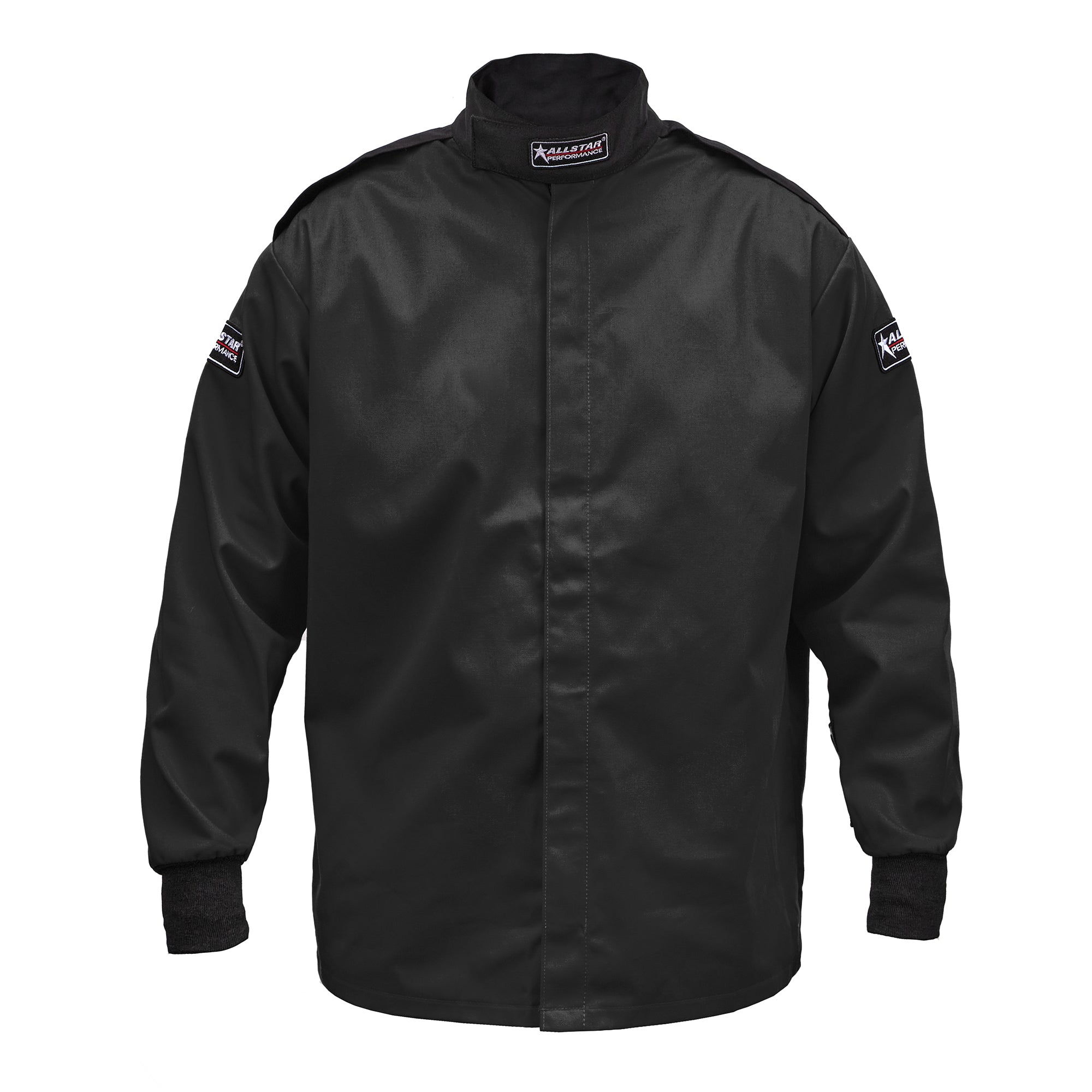 Allstar Performance ALL931114 Driving Jacket SFI 3.2A/1, Single Layer Fire Retardant Cotton, Black, Large