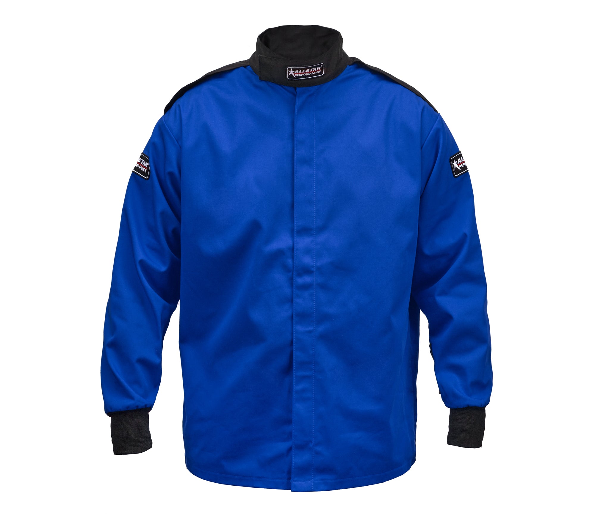 Allstar Performance ALL931121 Driving Jacket SFI 3.2A/1, Single Layer Fire Retardant Cotton, Blue, Small