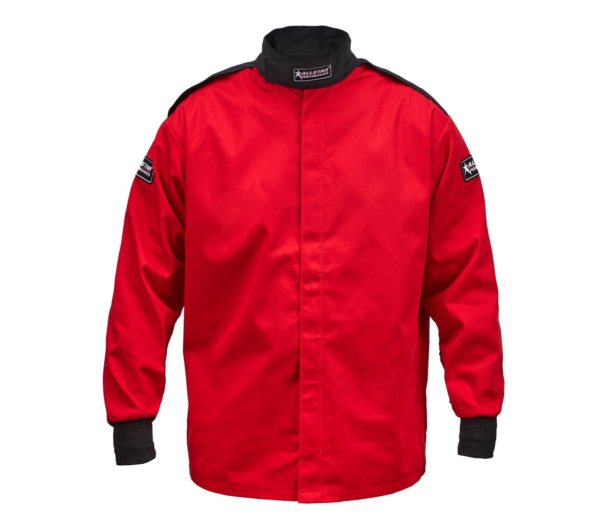 Allstar Performance ALL931172 Driving Jacket SFI 3.2A/1, Single Layer Fire Retardant Cotton, Red, Medium