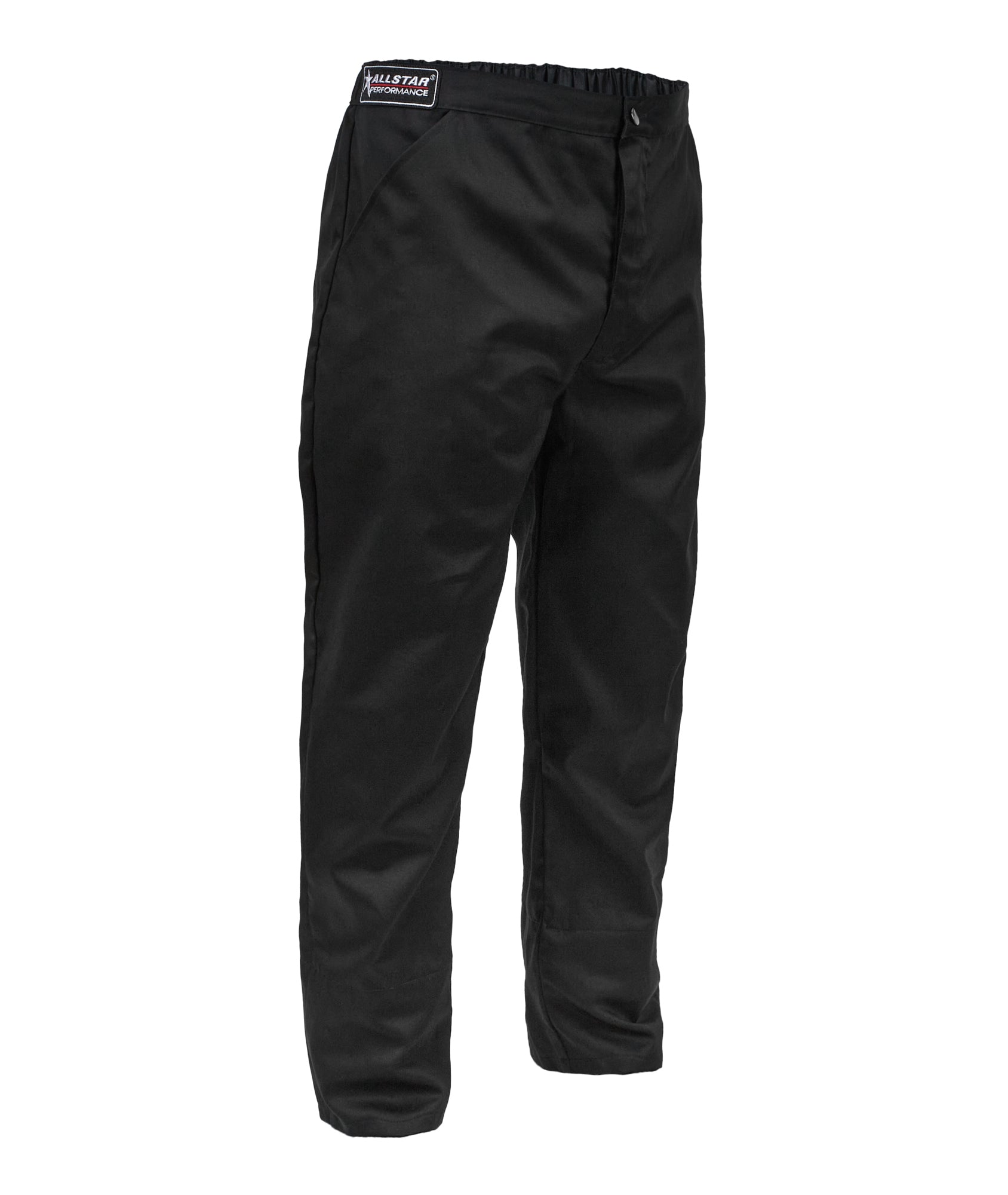 Allstar Performance ALL931213 Driving Pants SFI 3.2A/1, Single Layer Fire Retardant Cotton, Black, Medium Tall