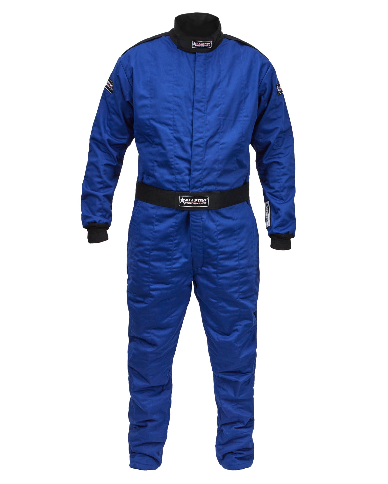 Allstar Performance ALL935026 Driving Suit SFI 3.2A/5, Multi-Layer Aramid and Fire Retardant Cotton, Blue, 2X-Large