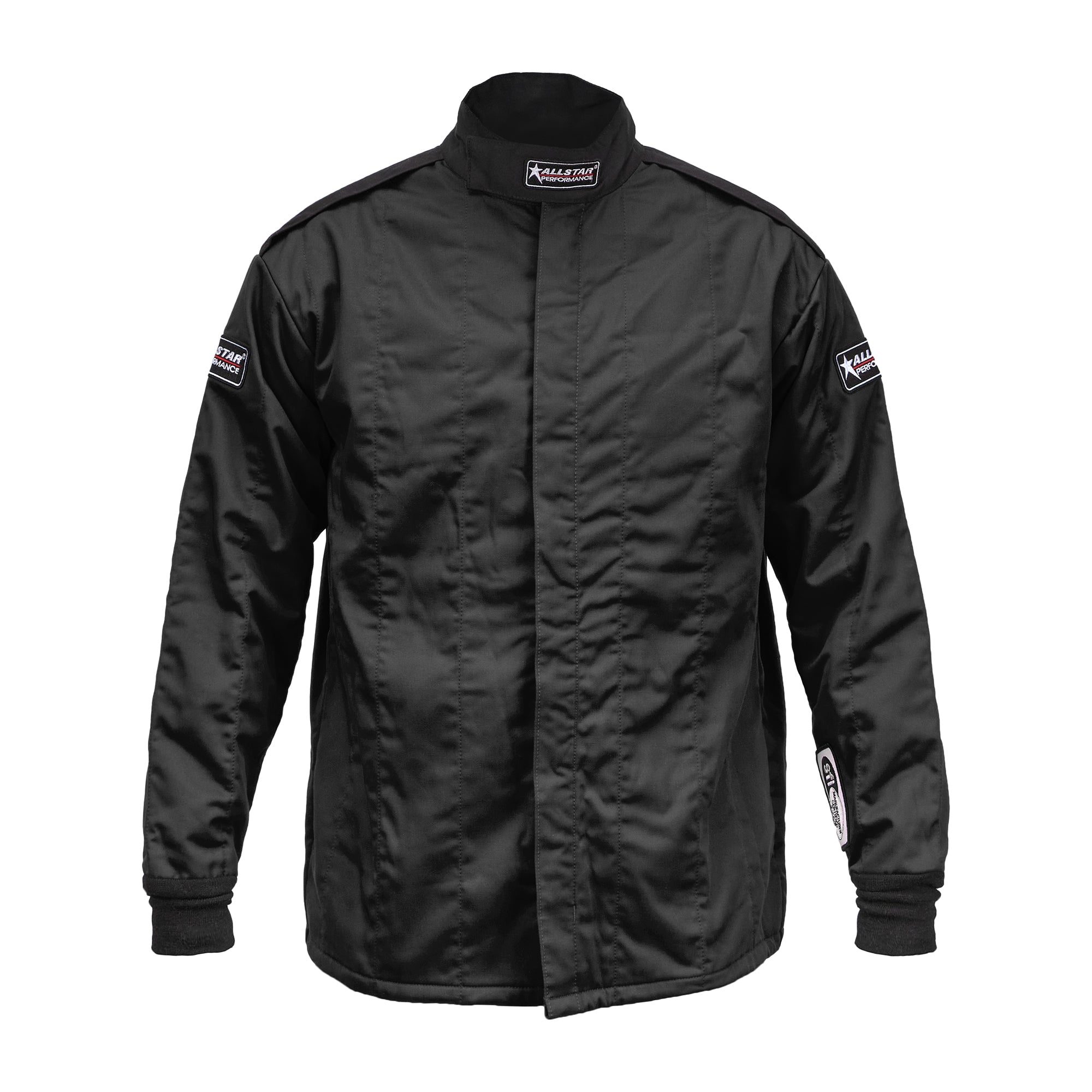 Allstar Performance ALL935112 Driving Jacket SFI 3.2A/5 Multi-Layer Fire Retardant Nomex Black Medium