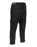 Allstar Performance ALL935213 Driving Pants SFI 3.2A/5 Multi-Layer Fire Retardant Cotton, Black, Medium Tall