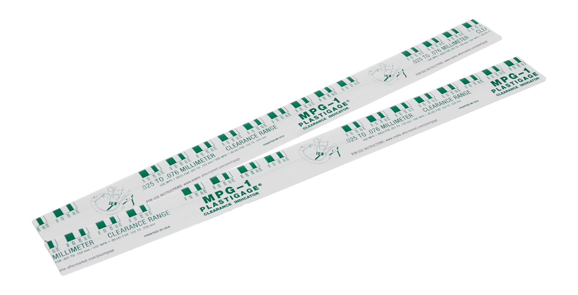 Allstar Performance ALL96474 Plastigauge Green 0.001–0.003 Inch Measurement Range 12-Inch Length Pair