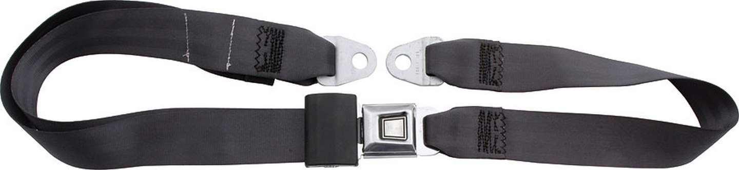 ALLSTAR Performance ALL98112 Charcoal Lap Seat Belt with Push Button Buckle and Floor Mount