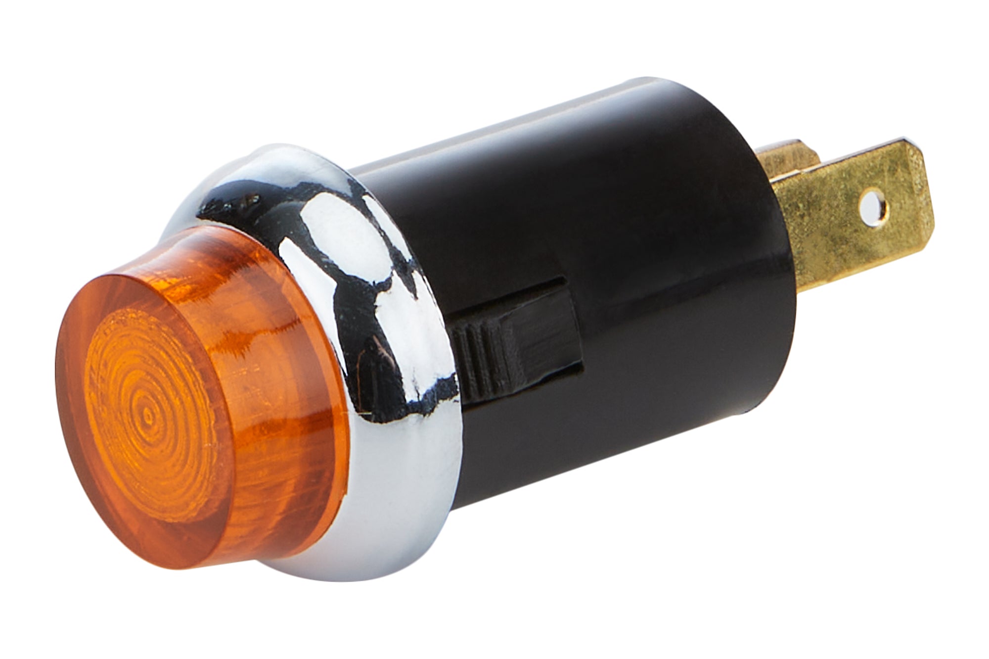 Allstar Performance ALL99062 Warning Light Assembly Amber, 12V, 3/4 Inch Diameter
