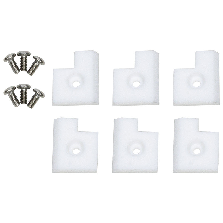 Allstar Performance ALL99106 Tire Groover Pads Set of 6 for Front Use, Plastic, White
