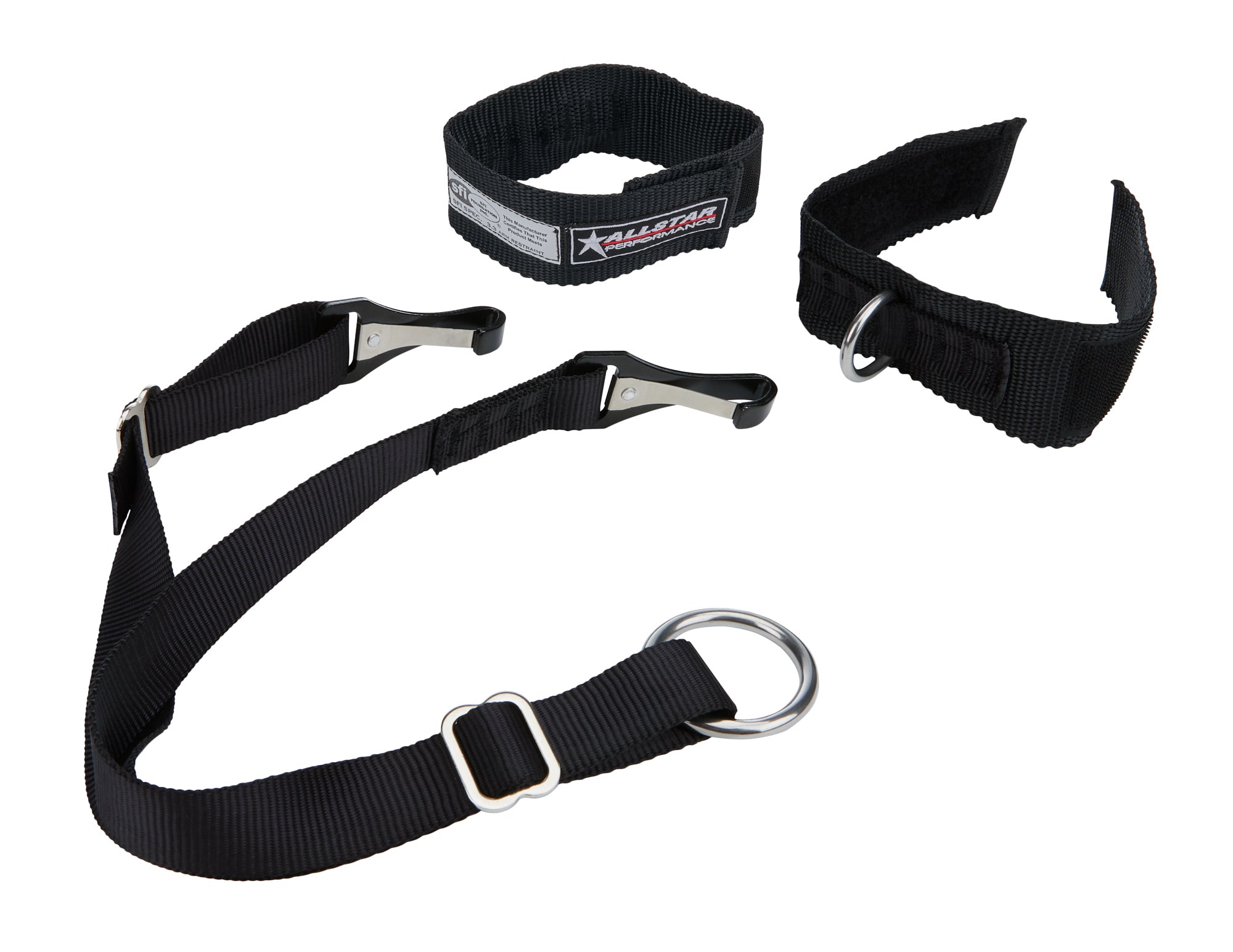 Allstar Performance ALL991312 Arm Restraints SFI 3.3 Black for Adult Drivers