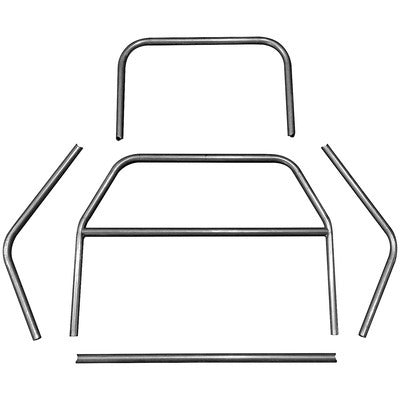 Allstar Performance Main Hoop Assembly for Weld-On Roll Cages, Steel, Natural Finish