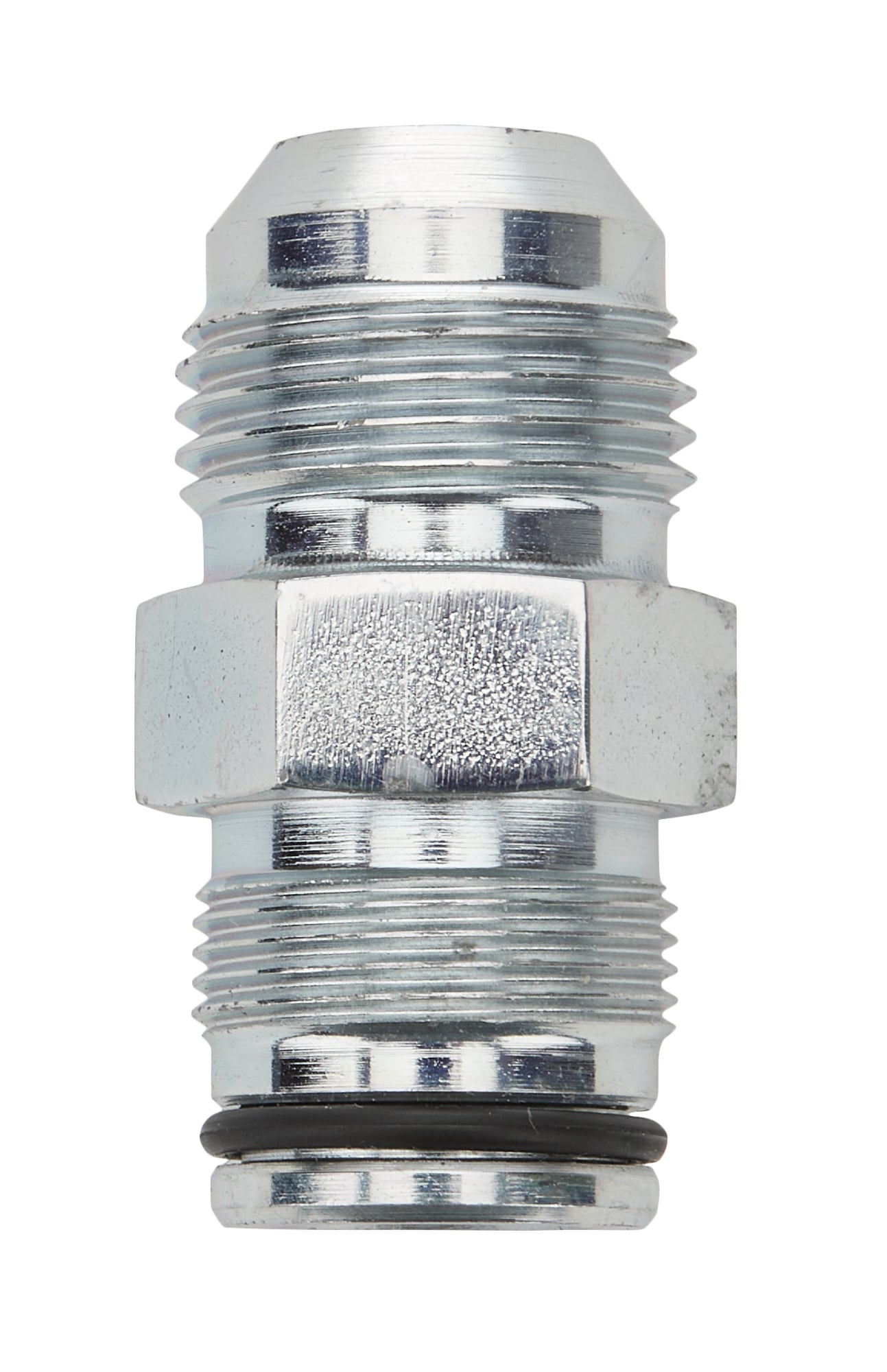 Allstar Performance ALL99286 Power Steering Fitting, 10 AN Male to 3/4-16 Inch Male Thread, Steel, Zinc Plated