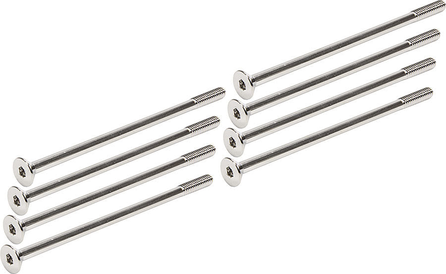 Allstar Performance ALL99292 Valve Cover Bolt Kit for Small Block Chevy, 1/4-20 Thread, 5 Inch Length, Chrome Steel, Allen Head, Tall Center Bolt, Set of 8