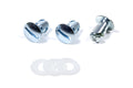 Allstar Performance ALL99338 Quick Turn Fastener Set of 3 with Oval Head, Slotted, 7/16 Inch Diameter, Aluminum, Clear Anodized Finish