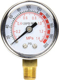 Allstar Performance ALL99340 Air Pressure Gauge, 0-200 psi, Mechanical, Analog, 1-5/8 Inch Diameter, White Face, 1/8 Inch NPT Male Inlet