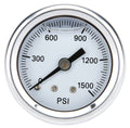 Allstar Performance ALL99345 Brake Bias Gauge, Liquid Filled, 0-1500 psi, Mechanical, Analog, White Face, Aluminum