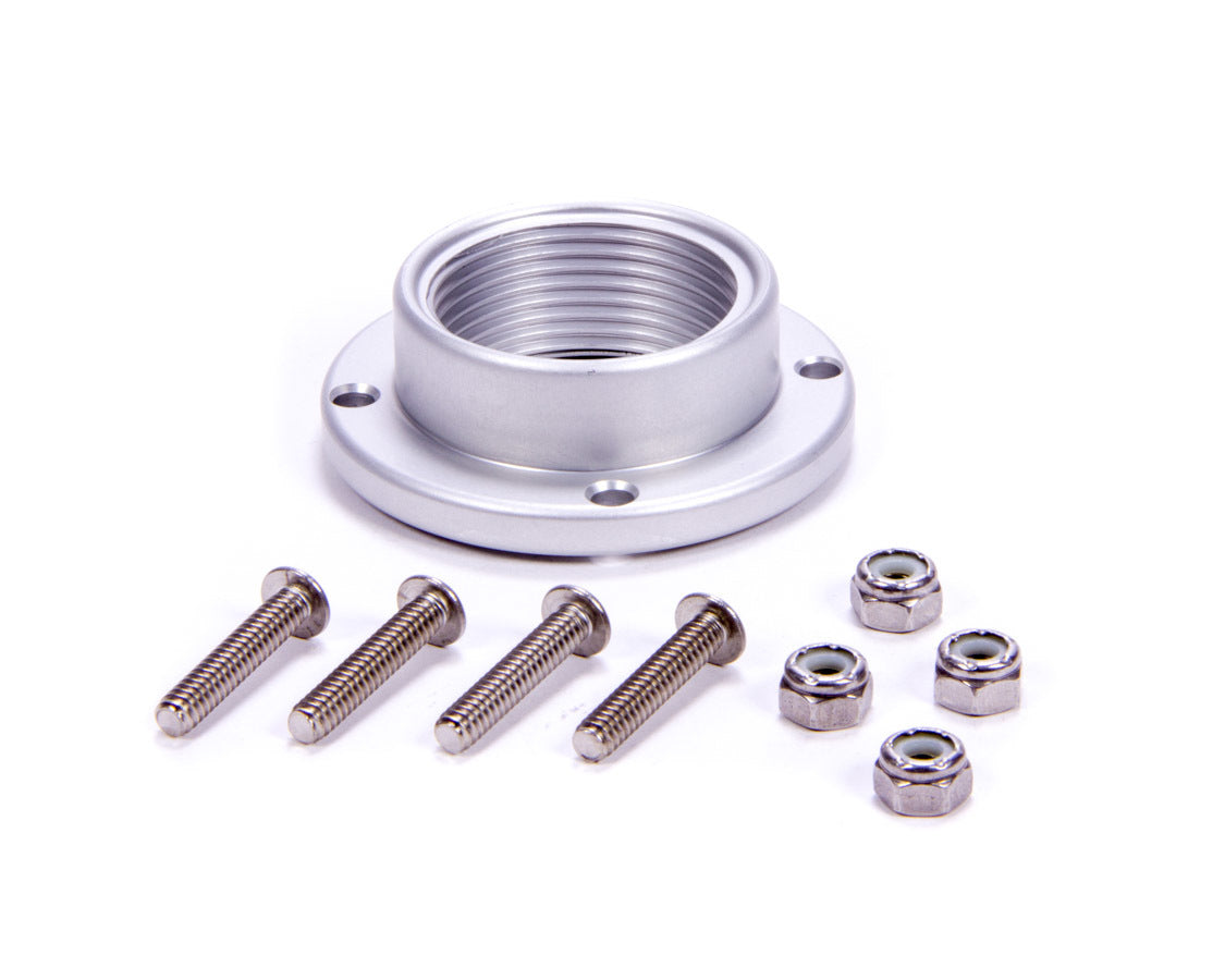Allstar Performance ALL99372 Aluminum Bolt-In Filler Bung, 1.375 Inch ID, 1-1/2-12 Thread, Natural Finish