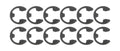 Allstar Performance ALL99420 E-Clip Retainer Set for Wheel Cover Kits, Steel, Black Oxide, Pack of 12