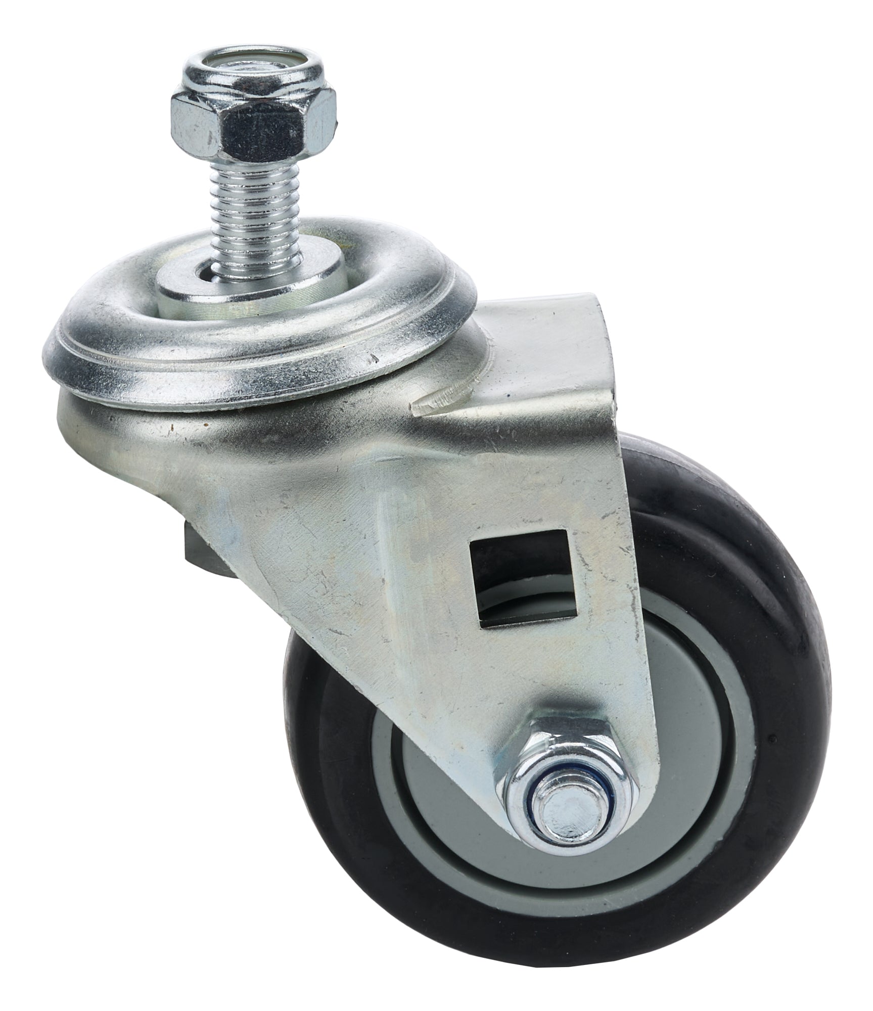 Allstar Performance ALL99436 Chassis Dolly Caster Wheel with 1/2 Inch Stud and 3 Inch Rubber/Steel Wheels