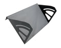 Allstar Performance ALL99452 Spoiler Blade RH for Dirt Late Model, 16 x 8 Inches, Aluminum with Black Powder Coat Finish