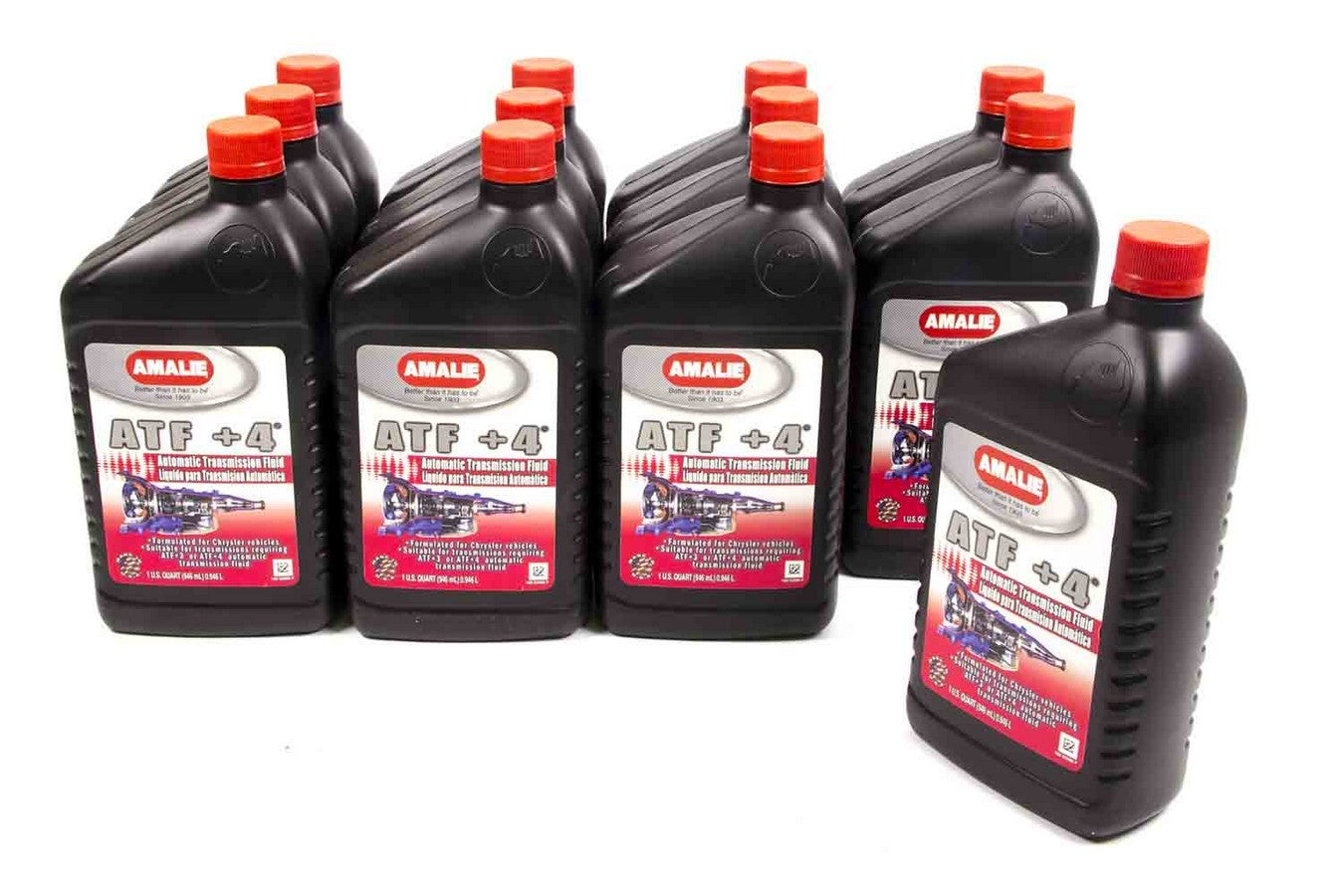 Amalie ATF Plus 4 Transmission Fluid Case of 12 Quarts