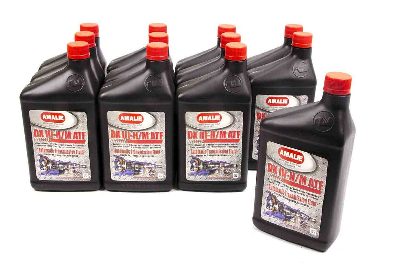 Amalie DX III-H/M Automatic Transmission Fluid Case of 12 Quarts