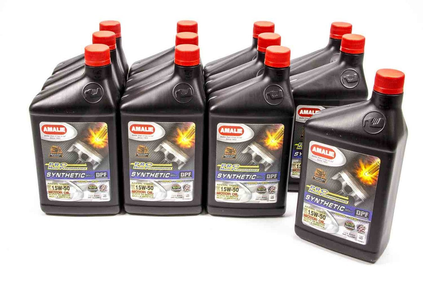 Amalie PRO HP Syn Blend 15W50 Motor Oil Case of 12 Quarts