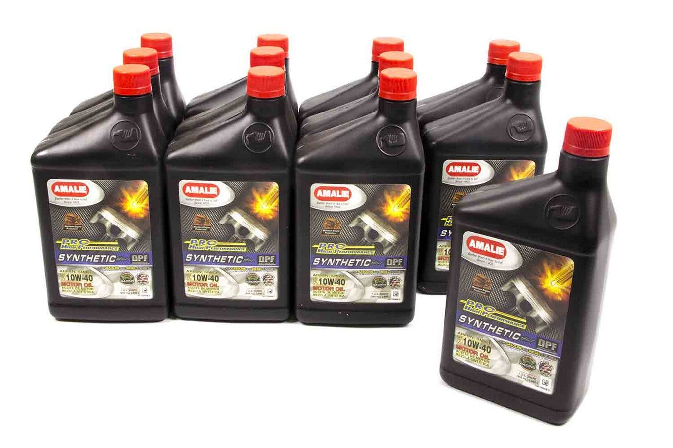 Amalie PRO HP Syn Blend 10W40 Motor Oil Case of 12 Quarts