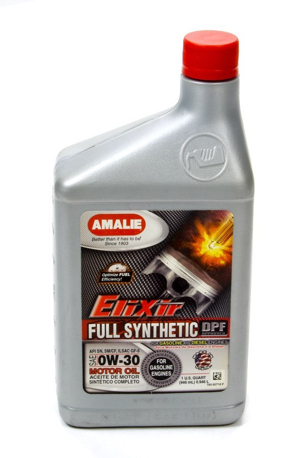Amalie Elixir Full Synthetic 0W-30 Engine Oil, 1 Quart Bottle